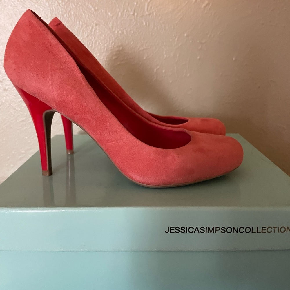 Jessica Simpson Coral Suede Pumps